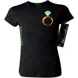 Put A Ring On It Women's Tee Gold Leftchest