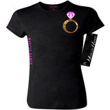 Put A Ring On It Women's Tee Gold Leftchest