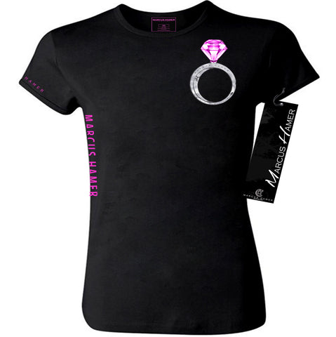 Put A Ring On It Women's Tee Silver Leftchest