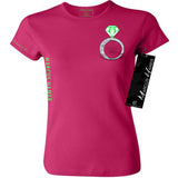 Put A Ring On It Women's Tee Silver Leftchest