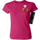 Put A Ring On It Women's Tee Gold Leftchest