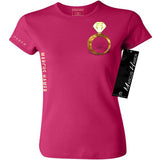 Put A Ring On It Women's Tee Gold Leftchest
